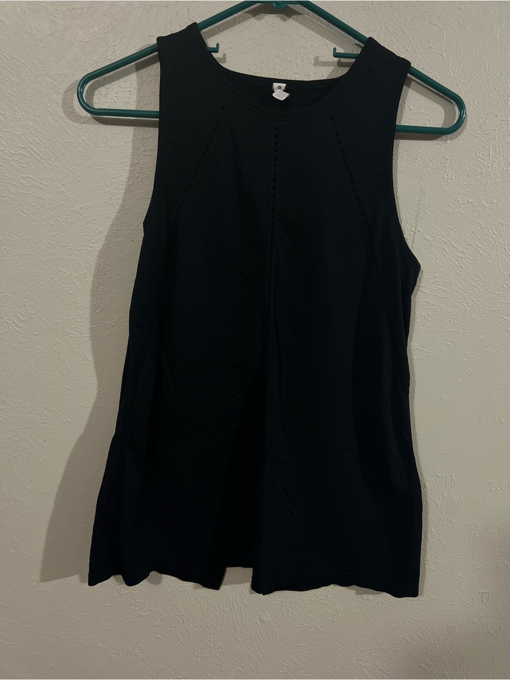 Athleta Black Women's Tank Top Split Open Back size XS
